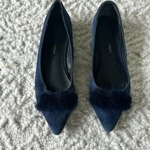 Navy flats